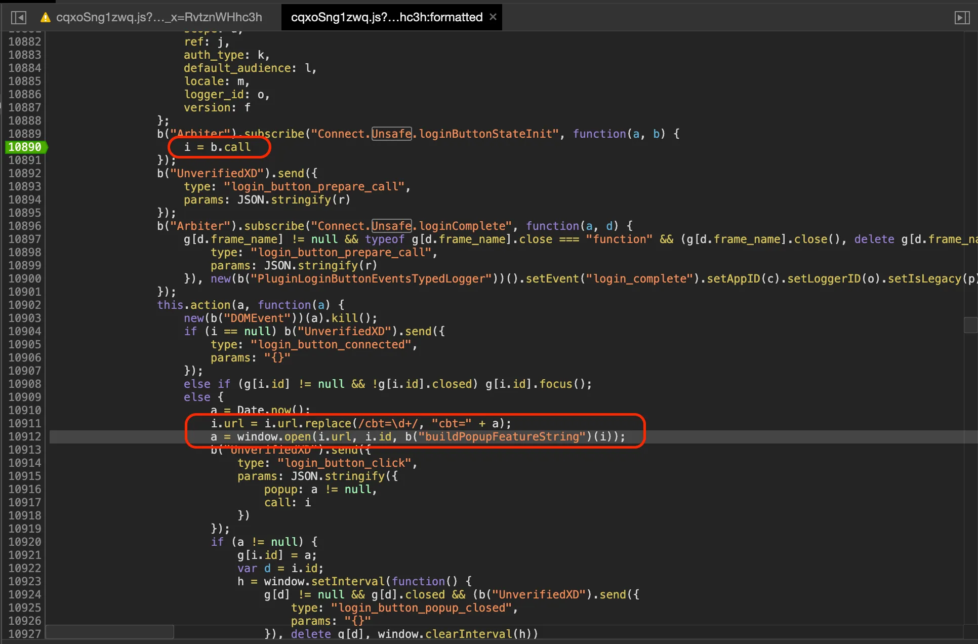 Facebook Login SDK JavaScript source